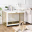 Caisse pour animal à double porte avec entrée verrouillable et plateau coulissant-290467084-329167901