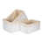 White/White Cotton Lining