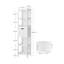 Solid Wood Freestanding Linen Cabinet