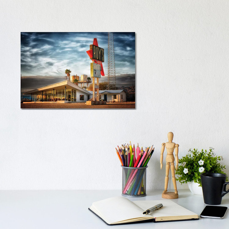 Roys Route 66 by MScottPhotography - Wrapped Canvas Print, 20.32cm H x 30.48cm W x 1.91cm D