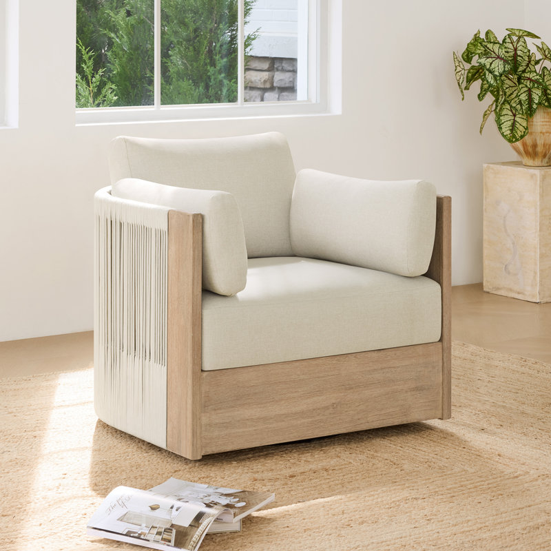 Swivel Upholstered Armchair