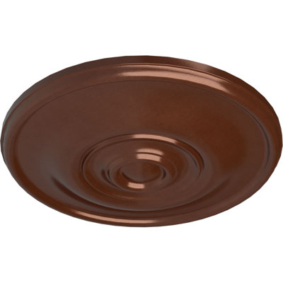 Médaillon de plafond Endurathane Jackson, DE 12 1/4 po x P 4 po x P 1 1/8 po (convient aux auvents jusqu'à 7 3/8 po), finition platine peinte à la main