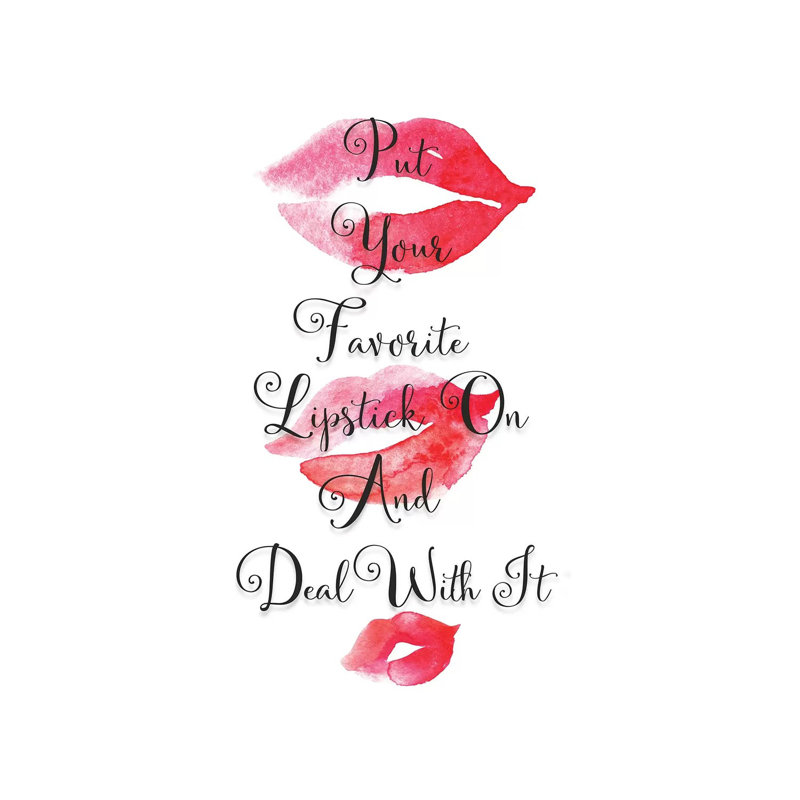 «Your Favorite Rouge à lèvres» par Susan Jill, impression sur toile tendue, H 26 po x l 18 po x 1,5 po