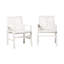 Chaises de patio modernes à chevrons