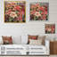 Symphonie de poinsettias rouges sur toile-88544258-88544259