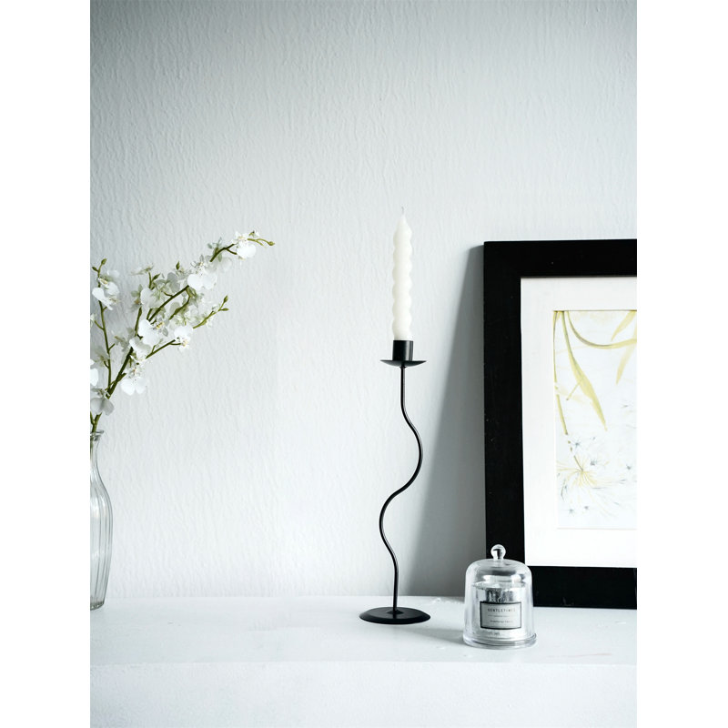 Chandelle de table en métal 9,45 po de hauteur