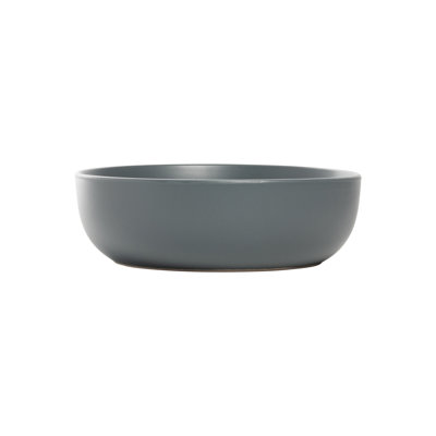 10 Strawberry Street Wazee Matte Coupe Dinnerware, Dinner Bowl, Charcoal
