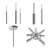 Renzetti Silver 6-Light Contemporary Candelabra Styled Chandelier