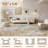 Modern Area Rug Abstract Washable Rugs with Non-Slip Backing for Living Room Bedroom-Light Brown-155060549