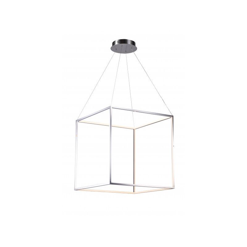 Luminaire suspendu moderne à 1 cube DEL