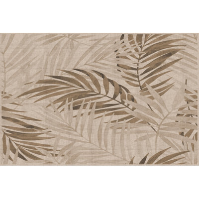 Alxander Floral Vinyl Area Rug