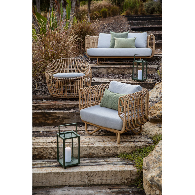 Nest 2-Seater Loveseat Outdoor, Natural, Light Gray