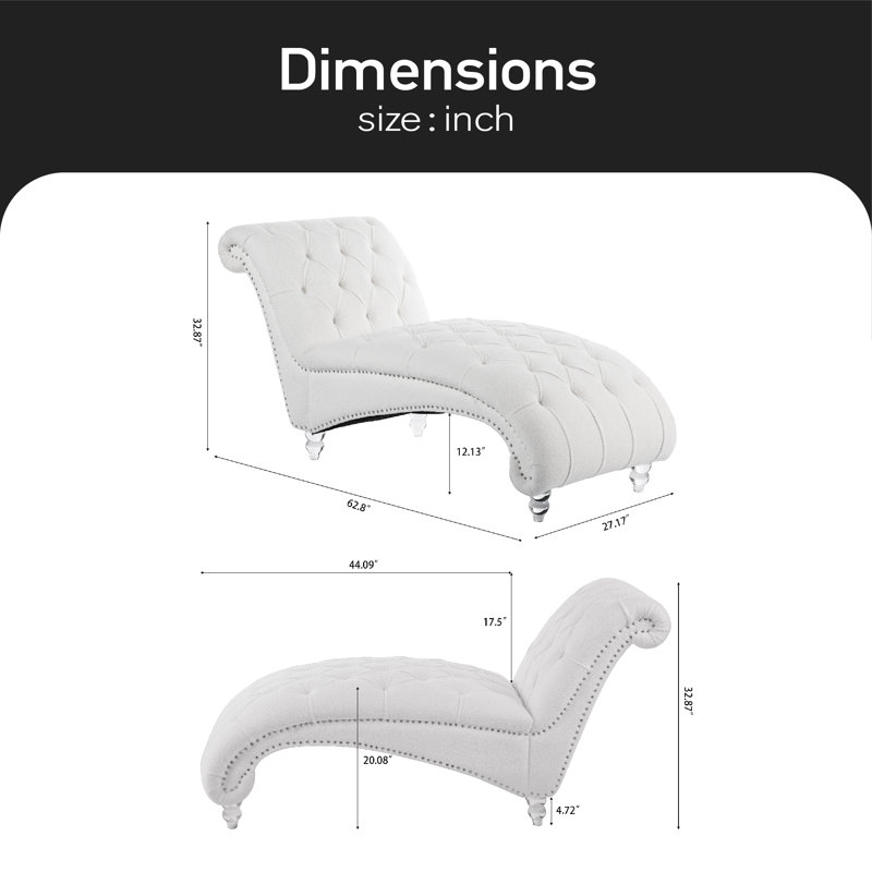 Chaise longue rembourrée Iralyn