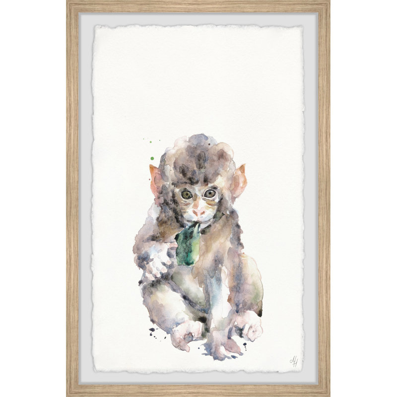 Jaeden Cute Little Monkey - Print, 61cm H x 41cm W