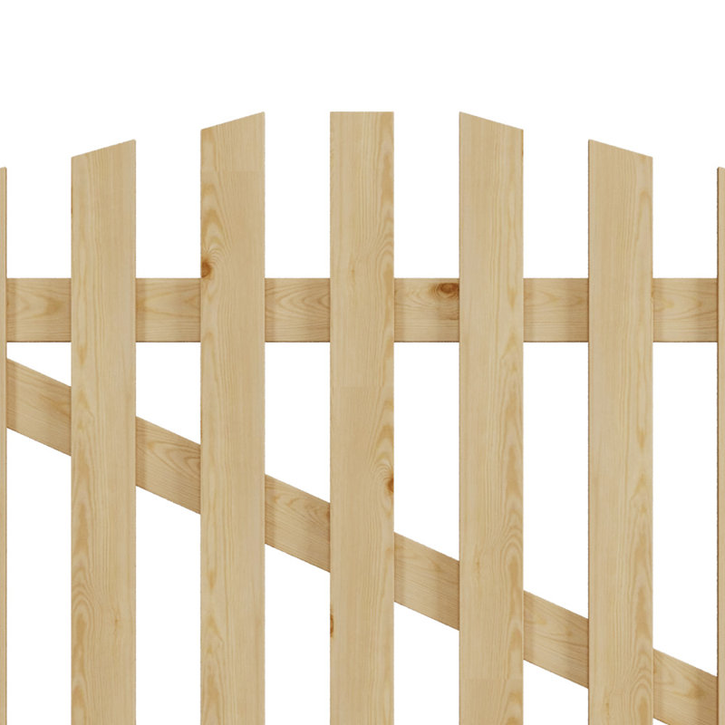 Adelheid Gate Fencing with 1 Panel(s) Included, 120cm H x 76cm W x 5cm D, Wooden