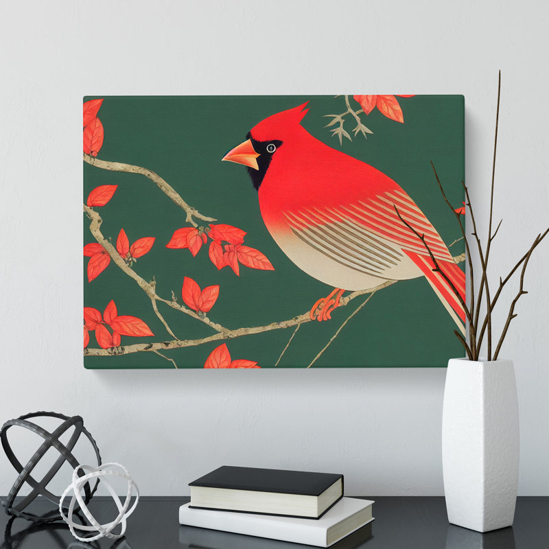 Cardinal Bird Vol.8 - Wrapped Canvas Print, 35cm H x 50cm W x 3cm D