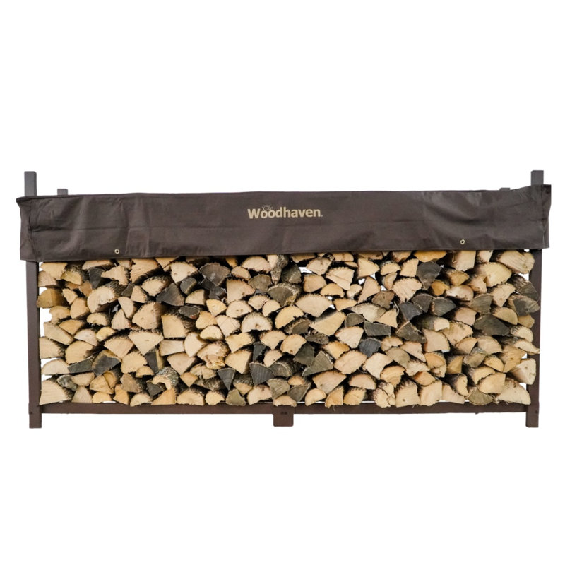 Porte bûche, Brun, H 48 po x l 96 po x p 14 po