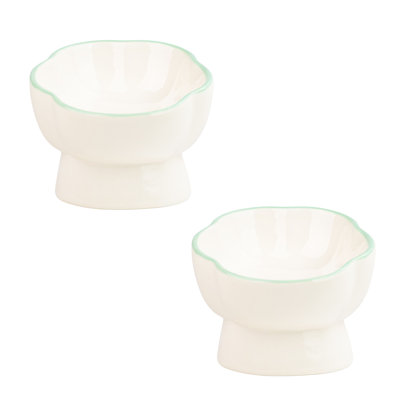 10 Strawberry Street Paws Up Elevated Pet Bowl, 4.5"