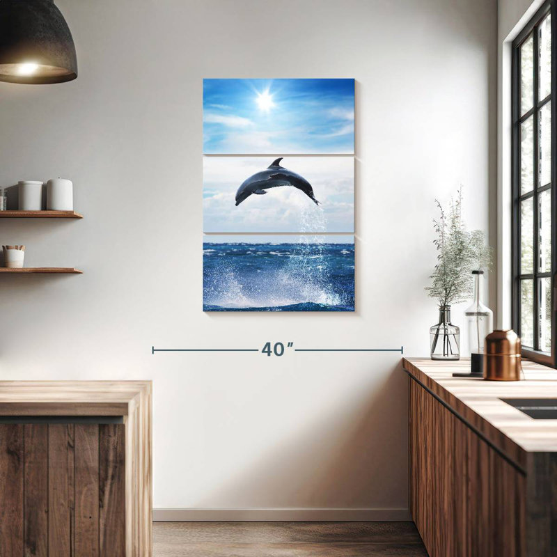 Brampt Flying Dolphin, 38" H x 24" W