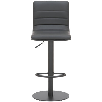 Mootrey Swivel Upholstered Adjustable Height Counter Stool with Metal Frame