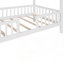 Lit en bois avec clôture, maisonnette de jeu confortable et amusante, semi-fermé pour la sécurité et l'imagination-522402020