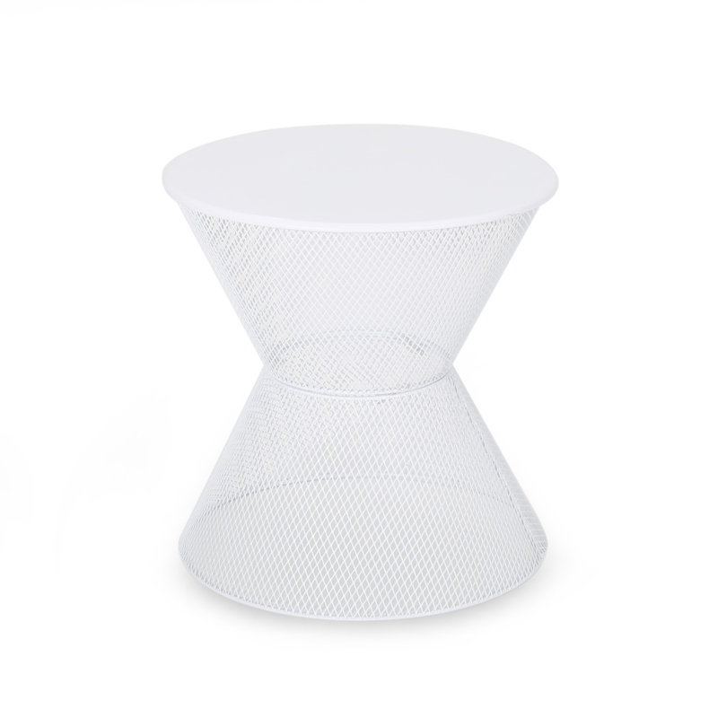 NEVADA SIDE TABLE, Matte White