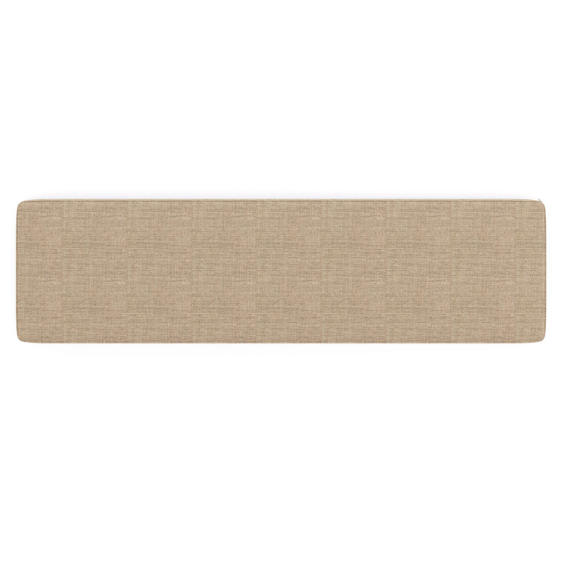 Indoor/Outdoor Sunbrella® Seat Cushion, 44" W x 18" D, Cast Ash Sunbrella® Plainweave