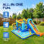 Château gonflable multifonctionnel avec parc aquatique Castle