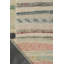 Wool Striped Area Rug in Pink