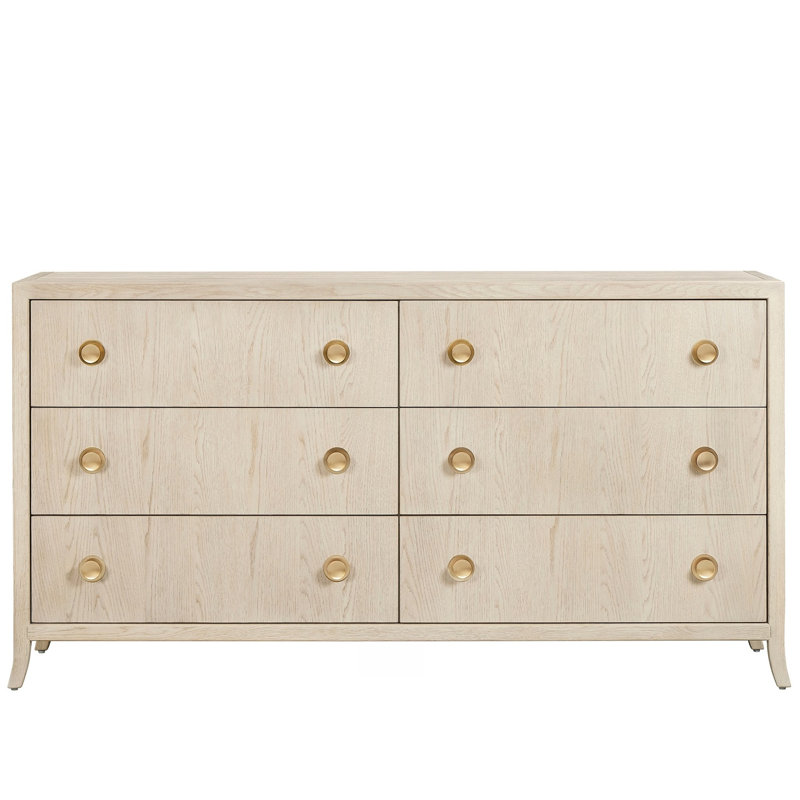 Commode traditionnelle à six tiroirs Velora