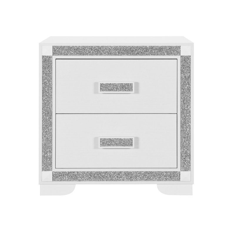 Table de chevet Soulmarie, Blanc