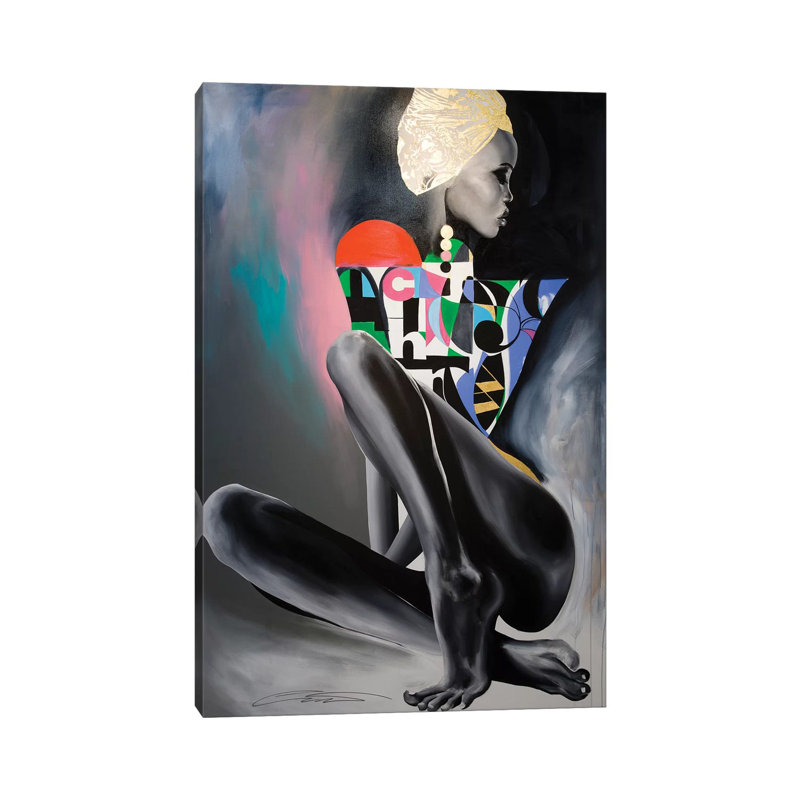 «Fiercely Elegant» par Chance Watt - reproduction d'art sur toile tendue, H 26 po x l 18 po x 1,5 po