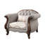  Fauteuil papillon brun en cuir véritable-1850818370