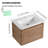 Wall-Mounted Floating Bathroom Vanity with Ceramic Top-994587945