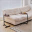 Table d'appoint 2 pièces en forme de C, petit canapé pour petits espaces, salon, chambre à coucher