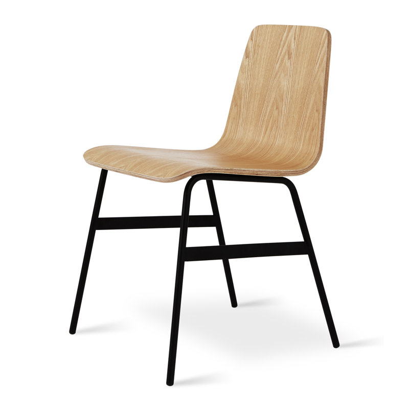 Lecture Dining Chair, Natural Ash, Short Stool  (18” Seat Height)