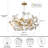 10- Light 32'' Ginkgo Chandelier