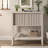Entryway Console Table with Sliding Doors and Storage Shelf