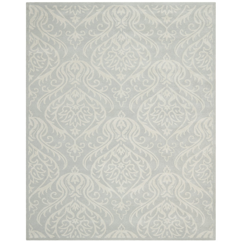 Pooler Hand Tufted Wool Geometric Rug, Rectangle 3' x 5'