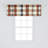 Plaid Tailored Window Valance-97634529