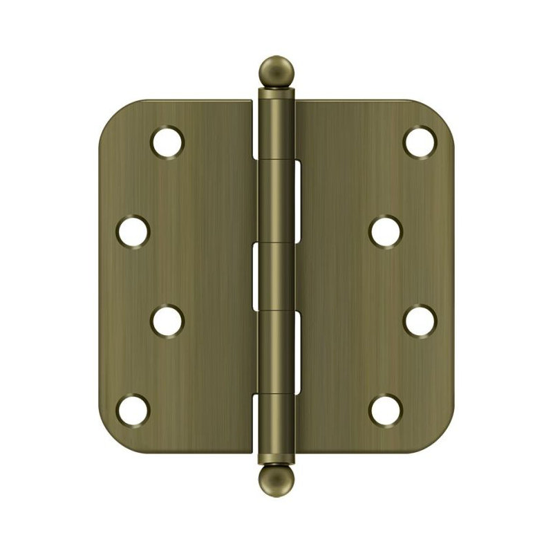 102'' x 102'' Steel Butt Bearing Hinge, Antique Brass