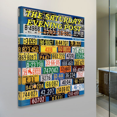 License Plates by Wilson H. Smith Print on Wrapped Canvas