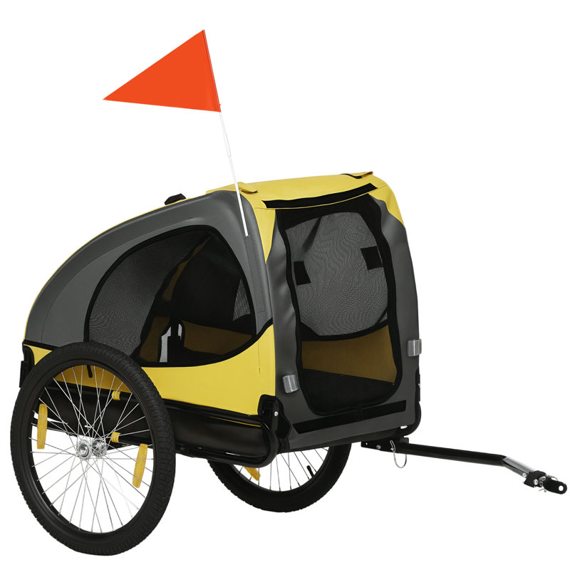 Remorque pliable pour animaux, Jaune