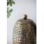 Urne décorative crocodile texturée - 7 po de diamètre x 18 po - or antique-241066721-241066720