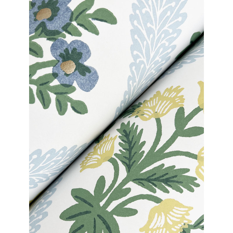 Papier peint Estee Garden, Bleu