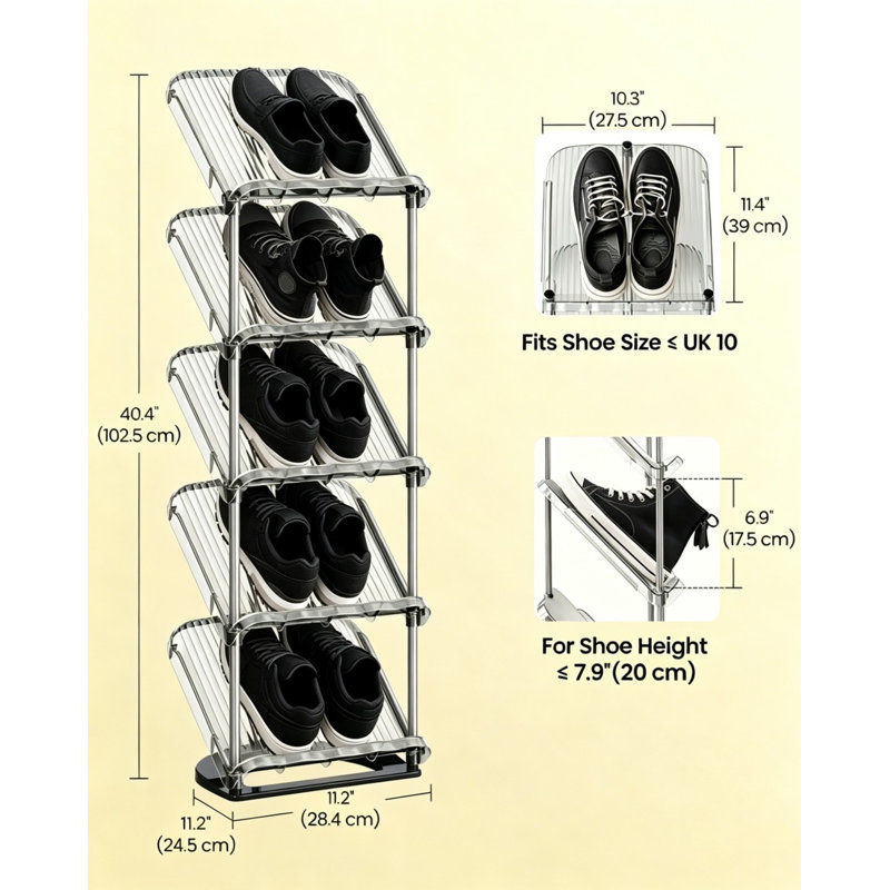 5 Pair Shoe Rack