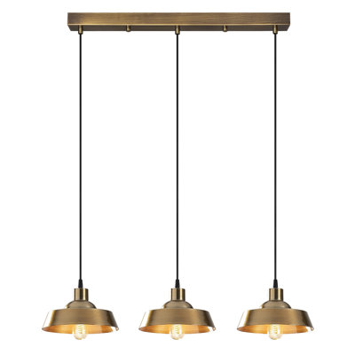 Jobanny 3 - Light Gold LED Kitchen Island Pendant