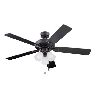 Ventilateur de plafond 52 po avec ensemble d'éclairage Stannor