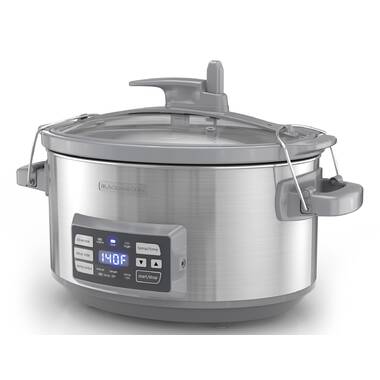 7 Quart Slow Cooker, Stainless Steel Slow Cooker