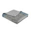 Couvre-lit 5 pièces pour grand lit, coussins 100% sarcelle inclus, rembourrage en vermicelle en coton avec coussin inversé en microfibre-131256240-131256241